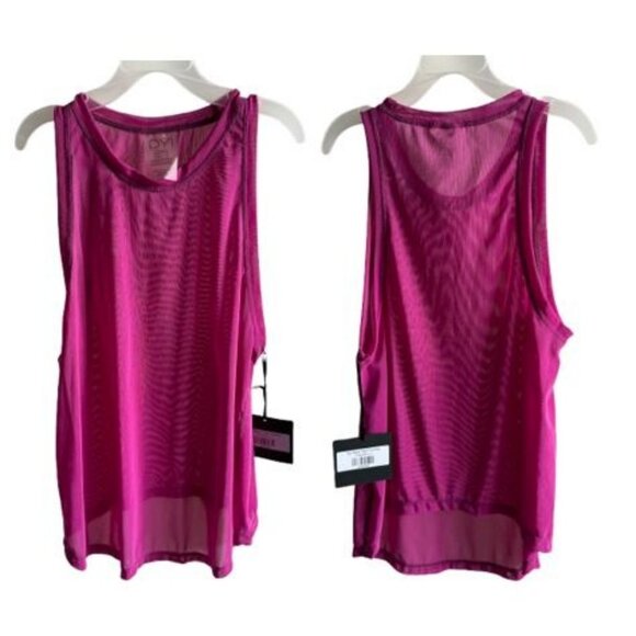 DYI Women's Tap Back Tank Top Fuchsia Size Small - Picture 4 of 7